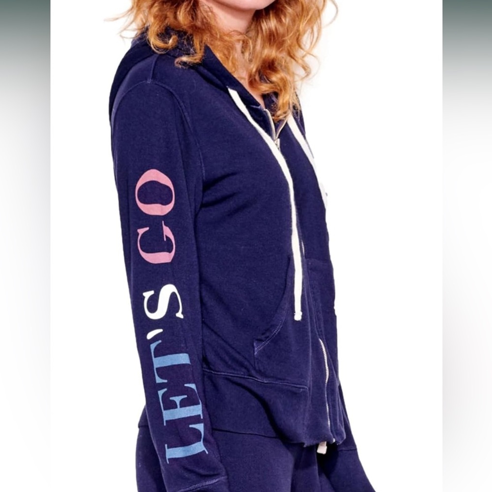 Sundry Zipped Hoodie Let’s Go